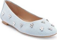 Stuart Weitzman Tammy Crystal Embellished Ballet Flat