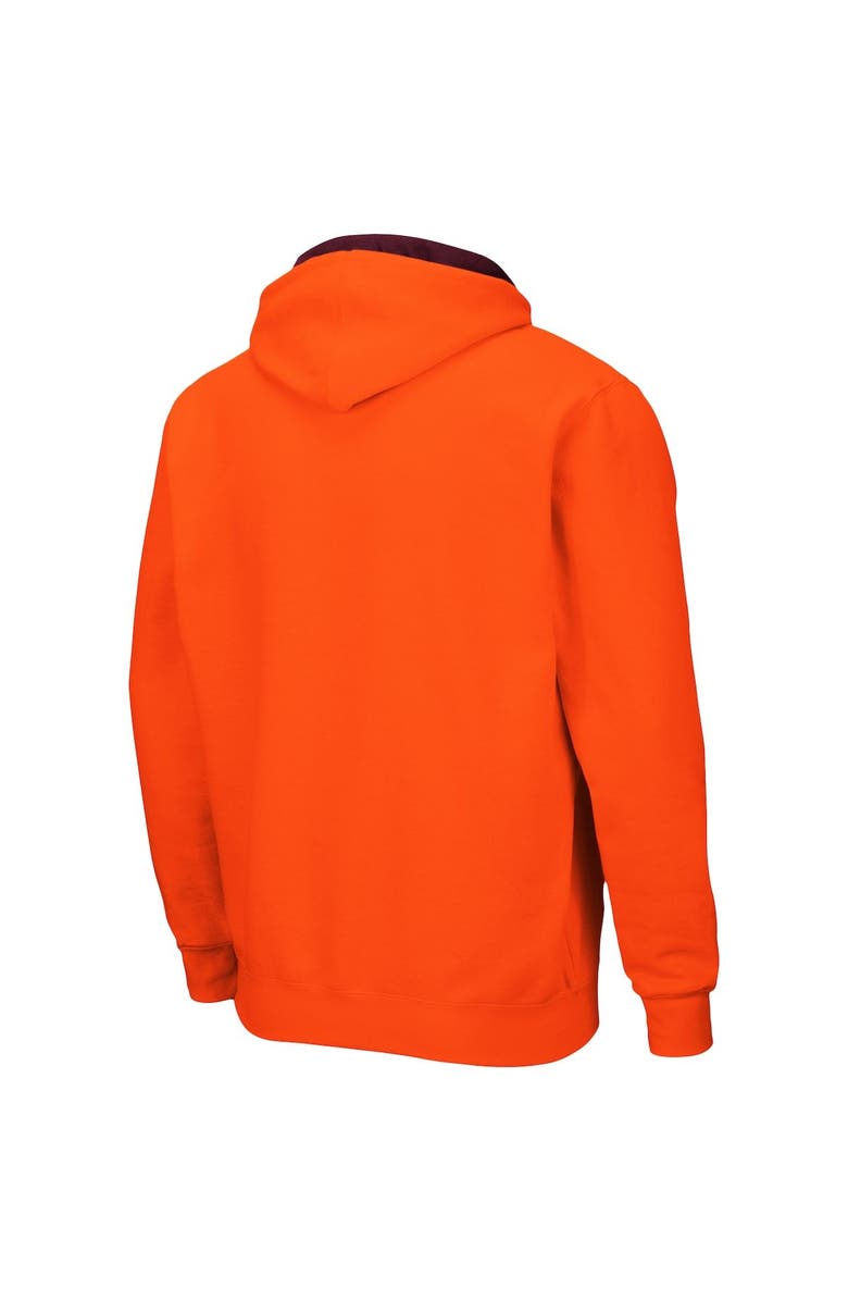 COLOSSEUM Men's Colosseum Orange Virginia Tech Hokies Arch & Logo 3.0 Full-Zip Hoodie, Alternate, color, 
