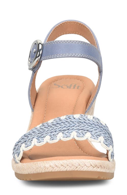 Söfft Inez Wedge Sandal In Blue