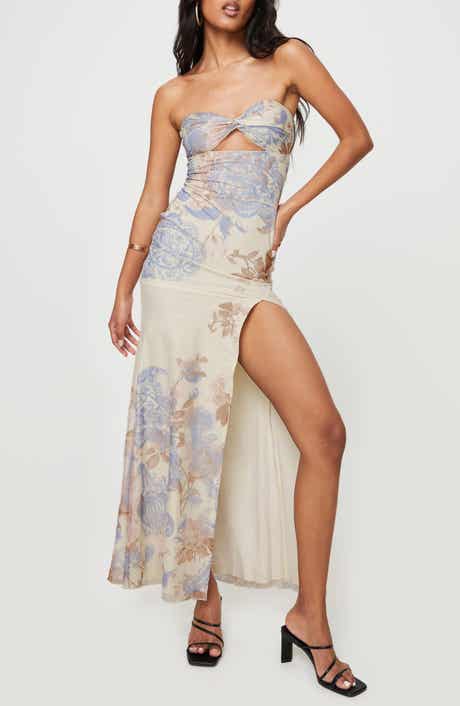 Kyanne Strapless Cutout Maxi Dress