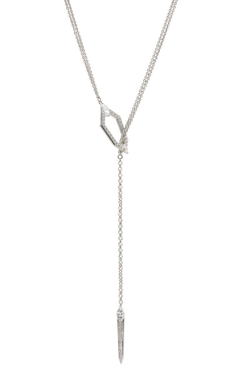 Nadri Mix Convertible Lariat Necklace, Main, color, 