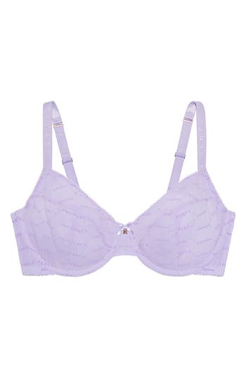 Savage X Fenty Flocked Logo Unlined Demi Bra