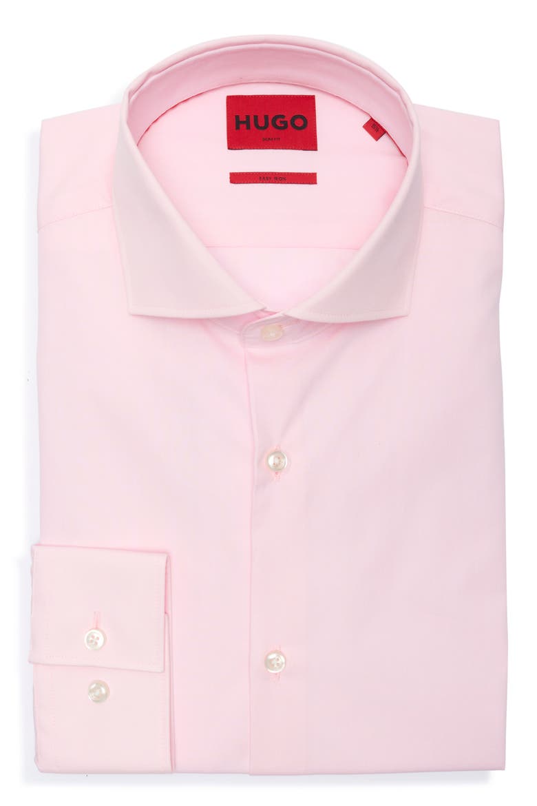 Kason Slim Fit Dress Shirt, Main, color, LIGHT/ PASTEL PINK