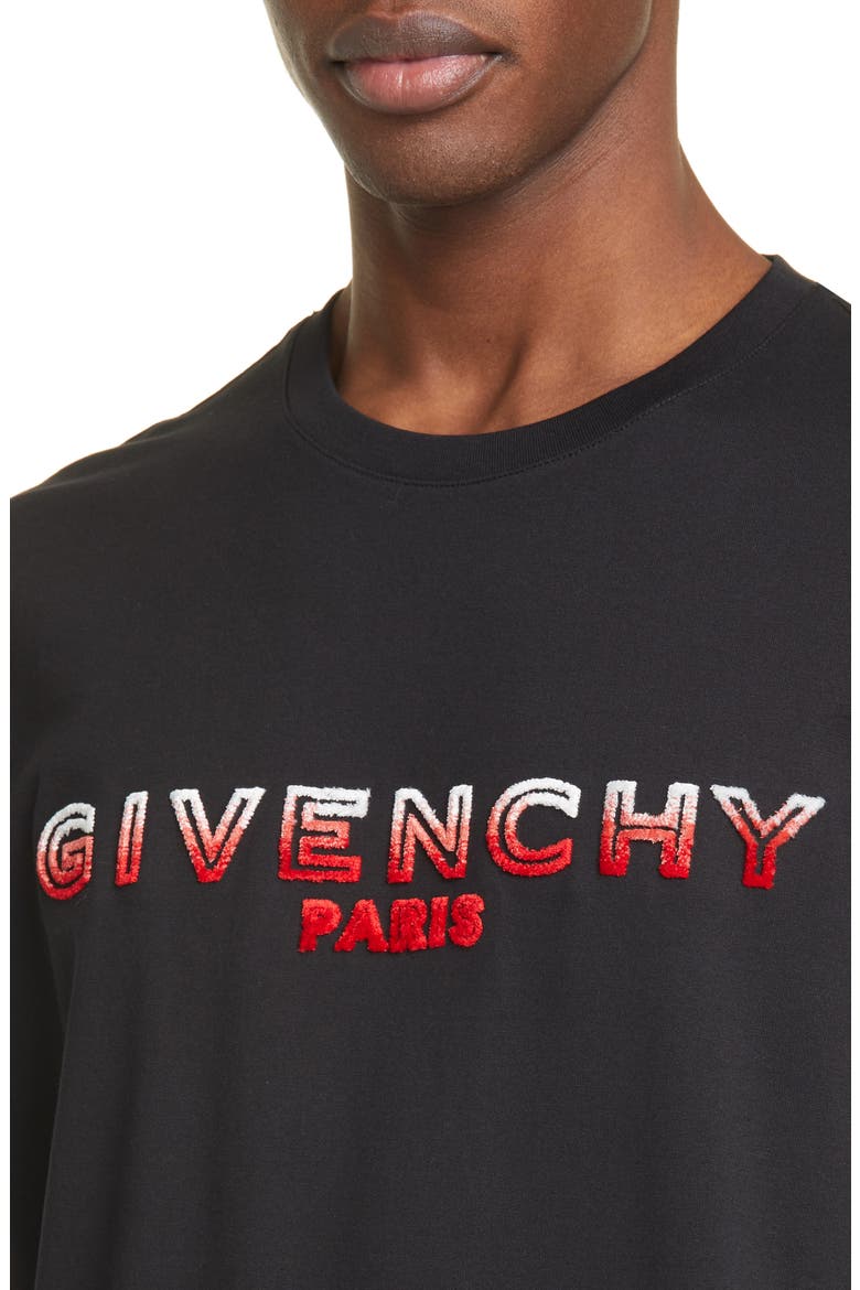 Logo Embroidered T-Shirt, Alternate, color, BLACK