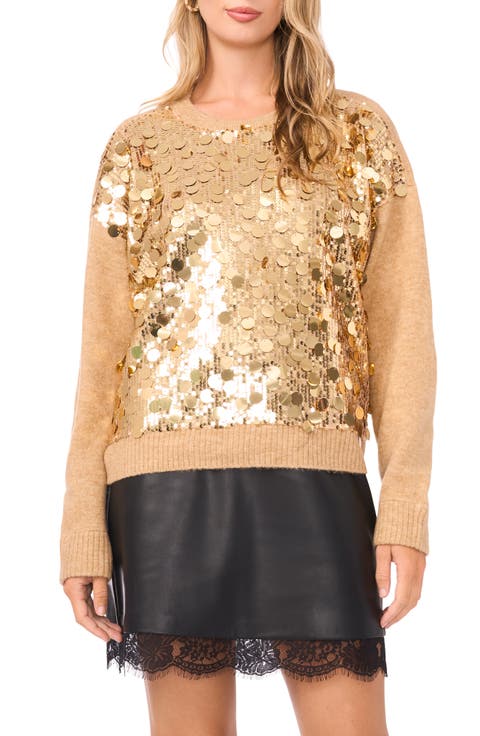 Paillette Crewneck Sweater