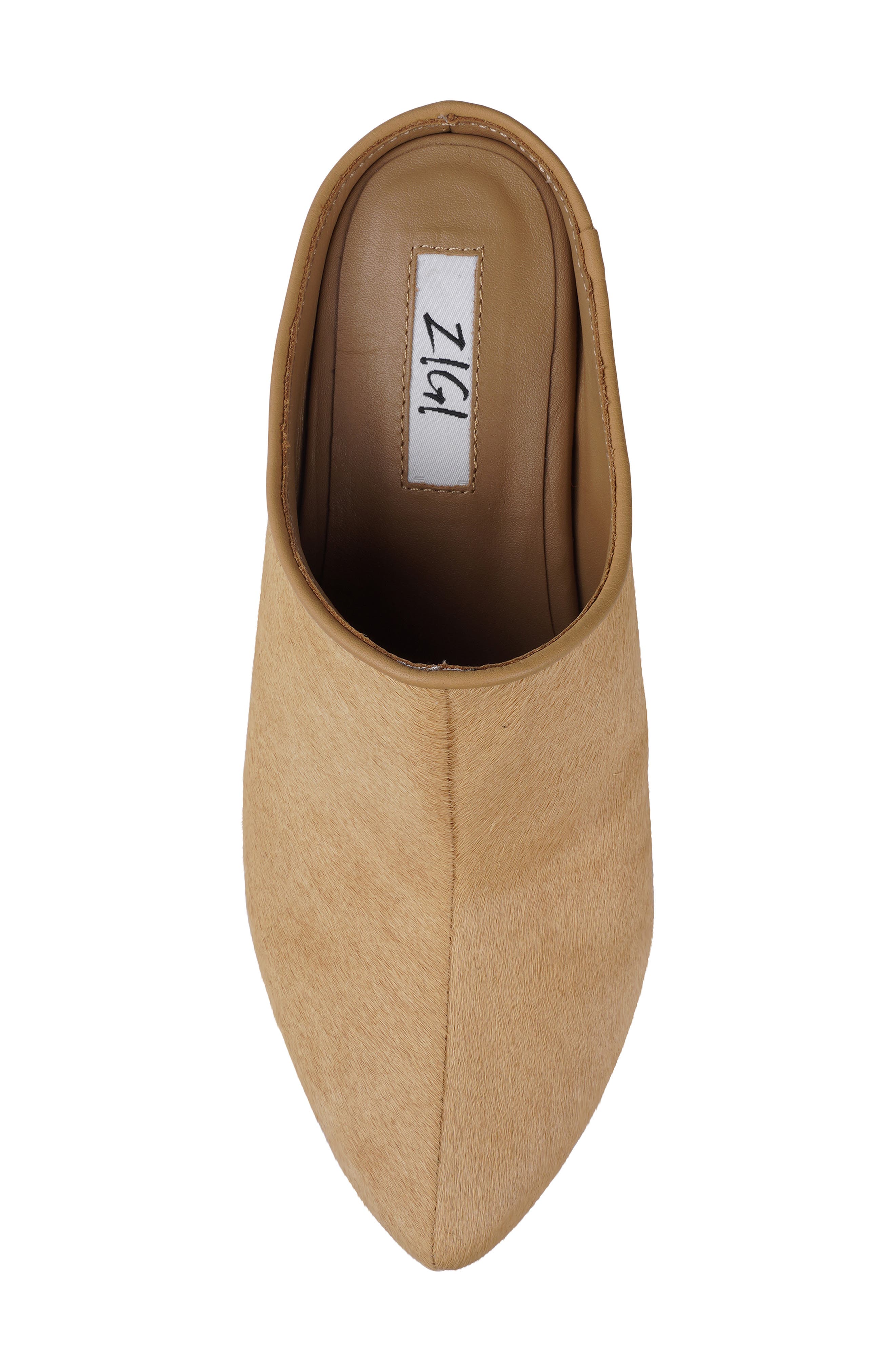 Osmary Genuine Calf Hair Clog, Alternate, color, TANLT