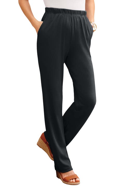 Jessica London Soft Ease Pant In Black