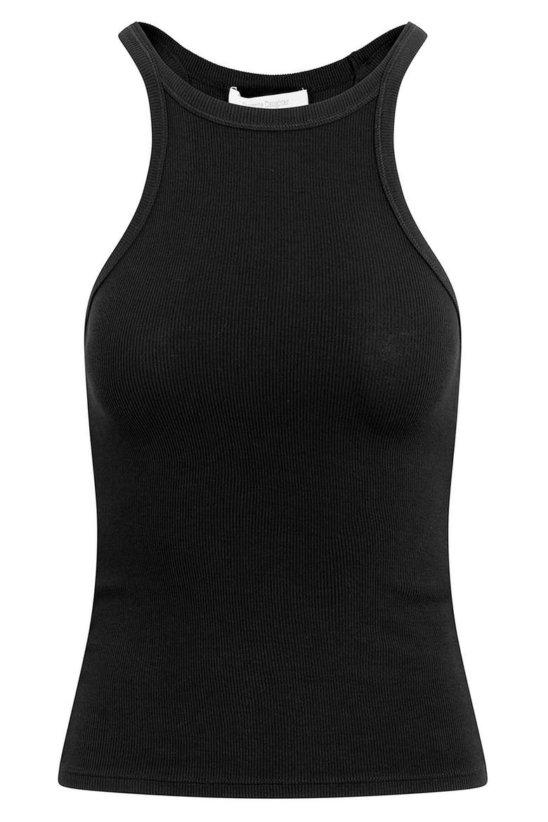 The Favorite Rib Tank, Alternate, color, BLACK