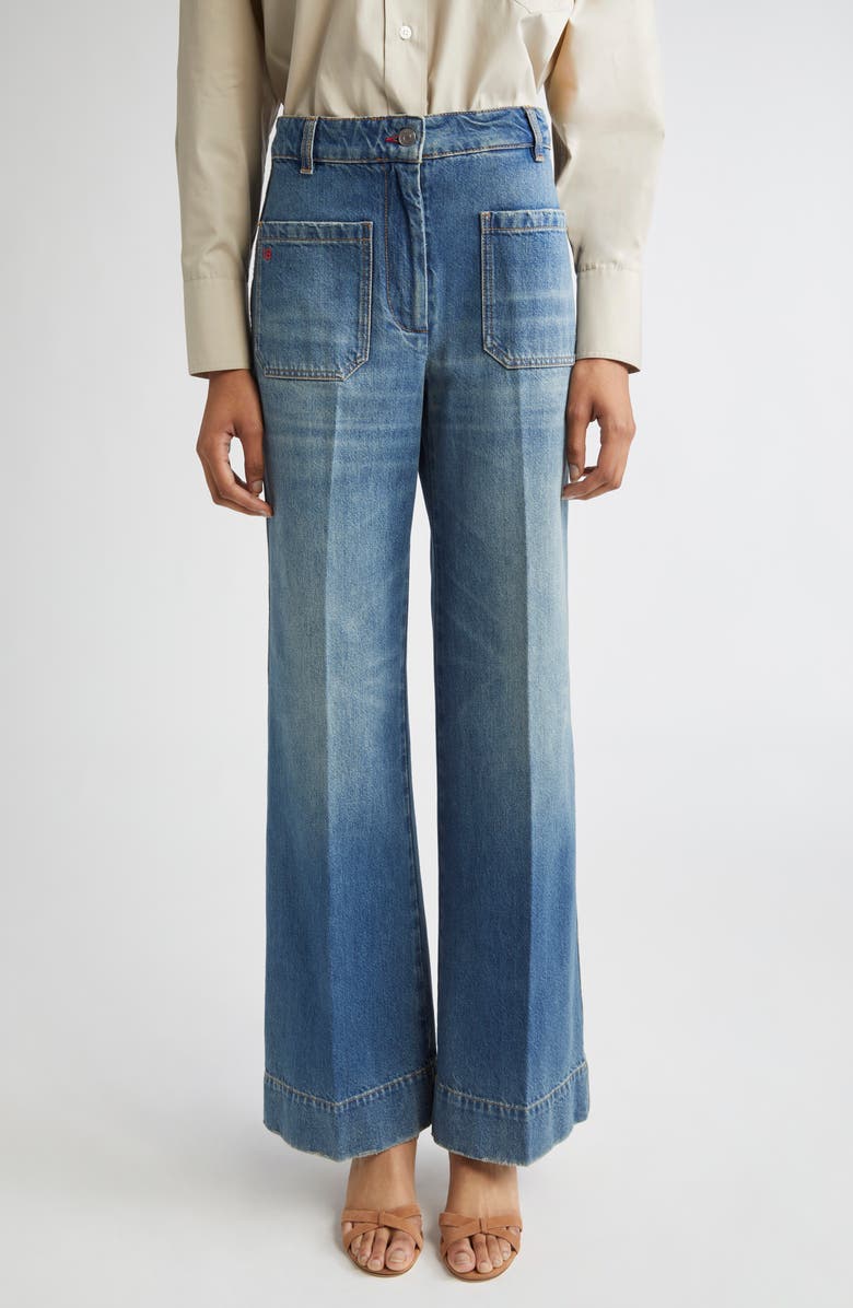 Victoria Beckham Alina Flare Jeans, Main, color,