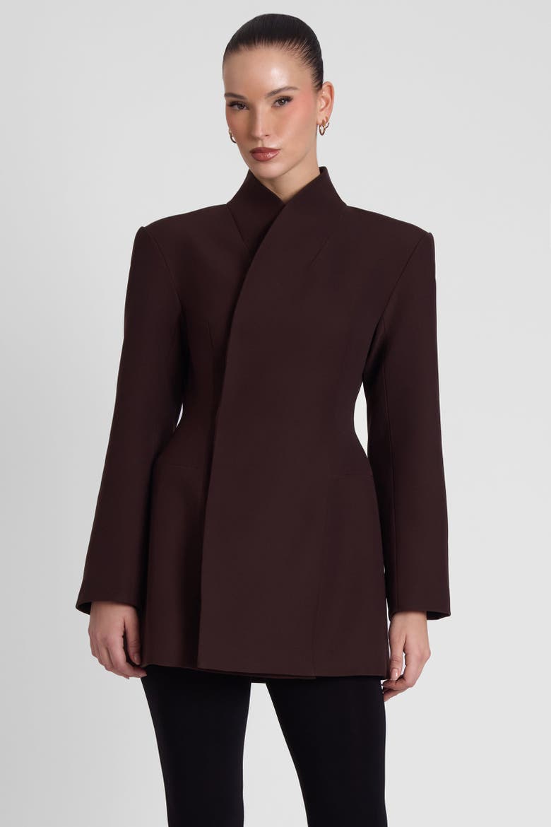 Cairo Hourglass Belted Coat, Alternate, color, Brown