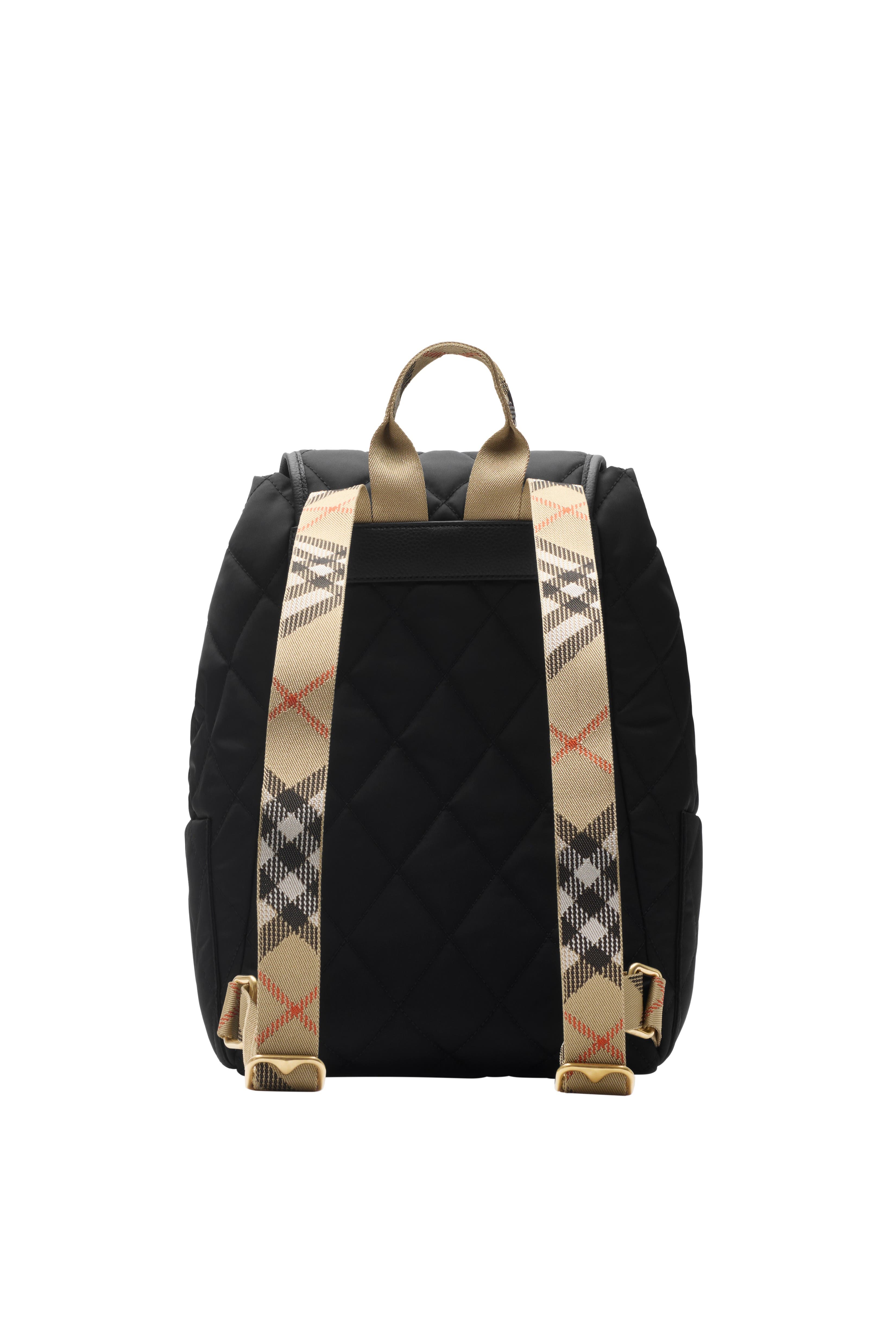 Burberry Horseshoe Backpack, Alternate, color, Black