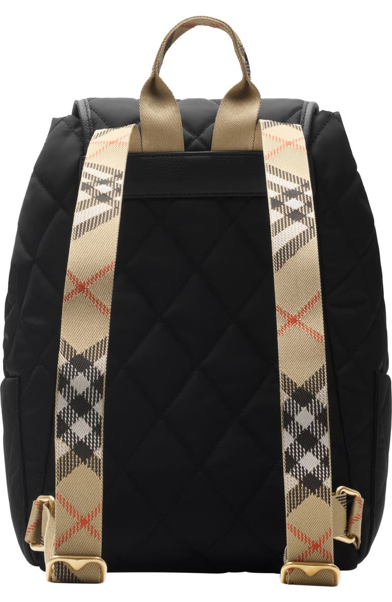 Burberry Horseshoe Backpack, Alternate, color, Black