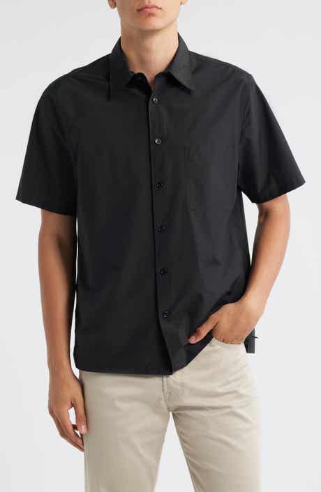 Theory Noll Soft Lawn Short Sleeve Button-Up Shirt
