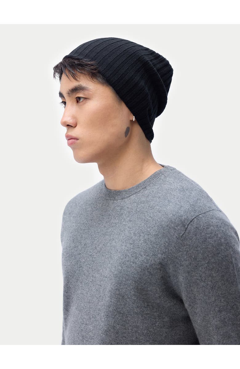 GOBI Mongolian Cashmere Cashmere Rib Knit Hat, Alternate, color, 