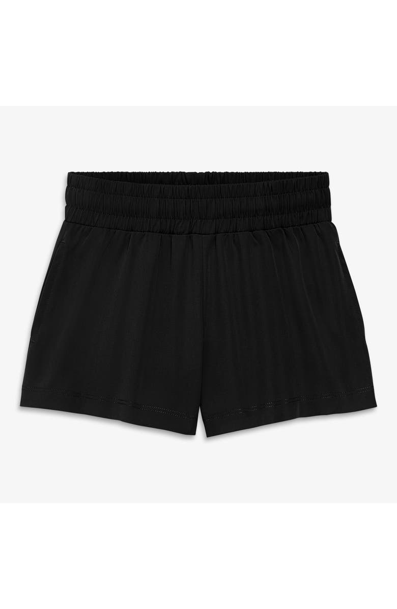 Primary Kids Staycool Stretch Twirly Shorts, Main, color, Black