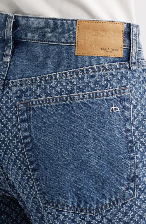 Rag & Bone Logan Textured Wide Leg Jeans