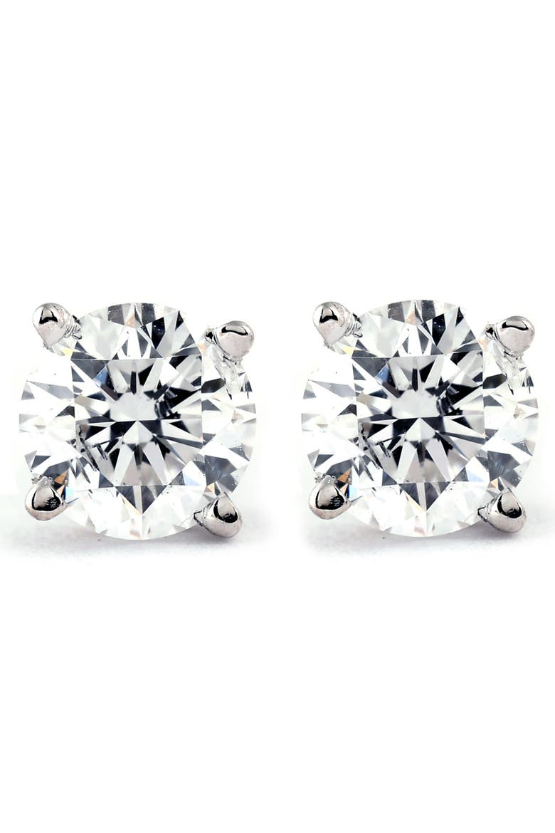 1/4 Ct TDW Genuine Diamond Studs Available in 14k or Gold, Main, color, 14k White Gold