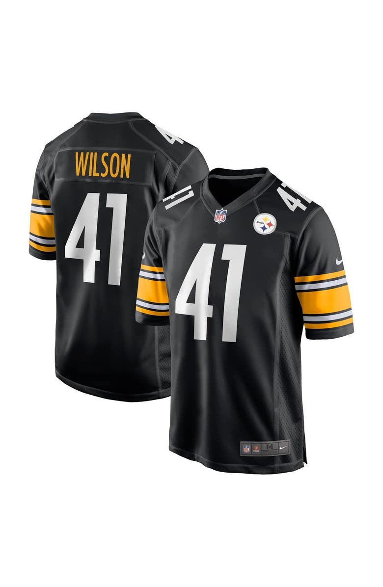 Nike Men's Nike Payton Wilson Black Pittsburgh Steelers Game Jersey, Main, color, Black