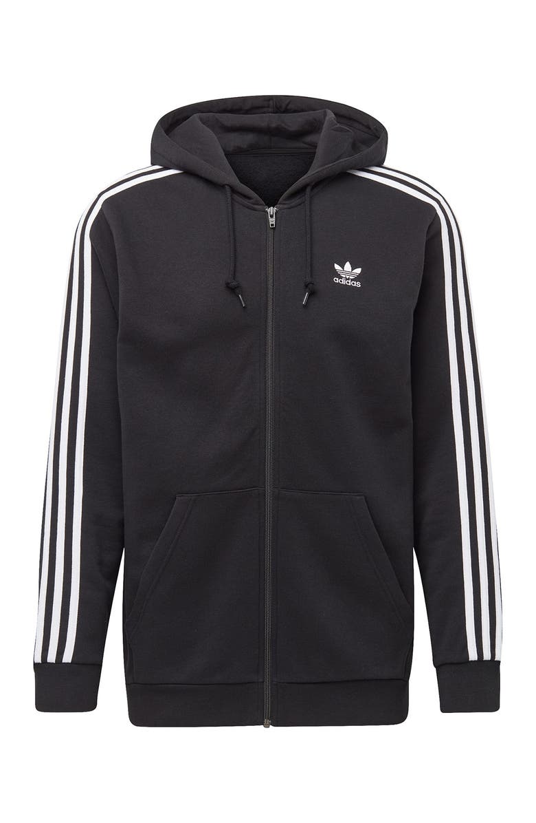adidas 3-Stripes FZ Hoodie, Main, color, 