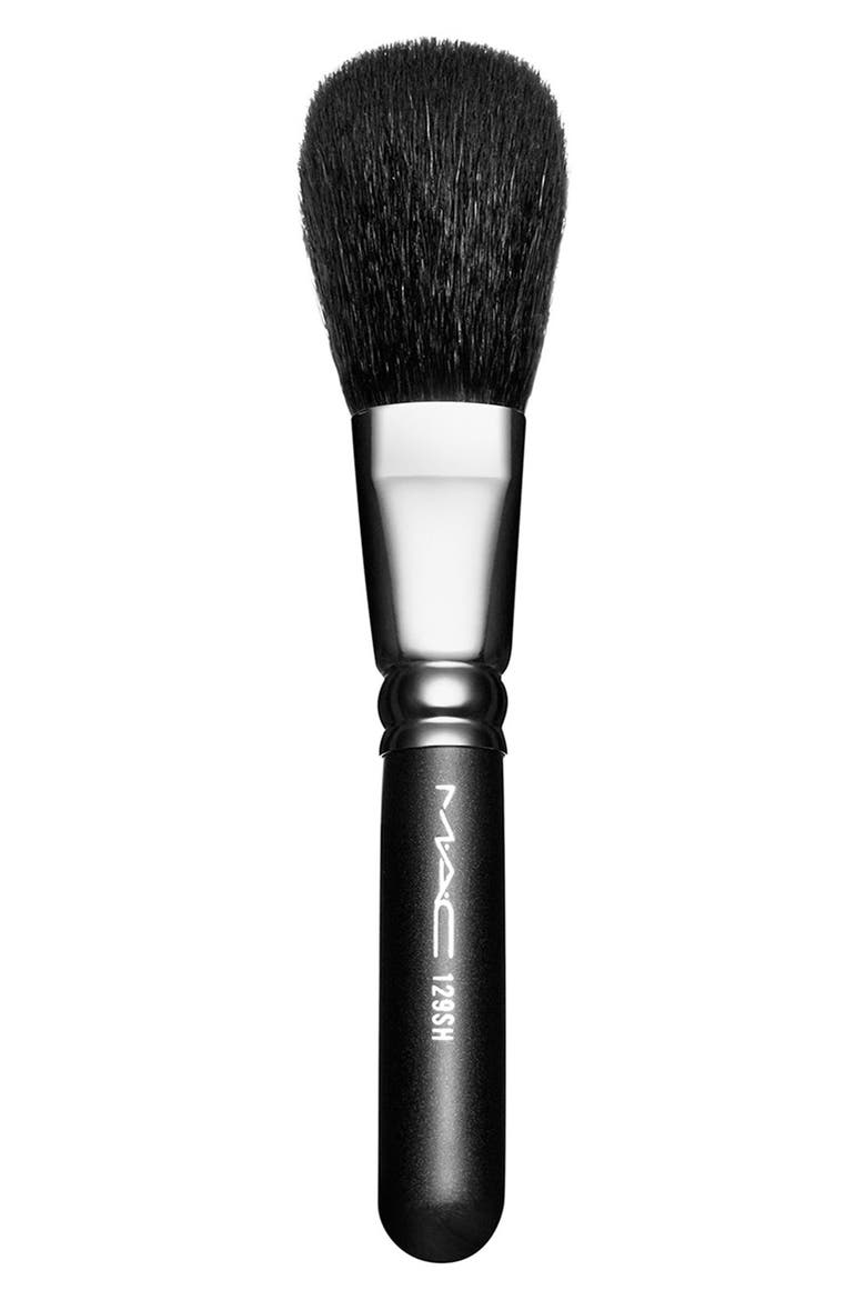 MAC 129SH Powder/Blush Brush, Main, color, NO COLOR
