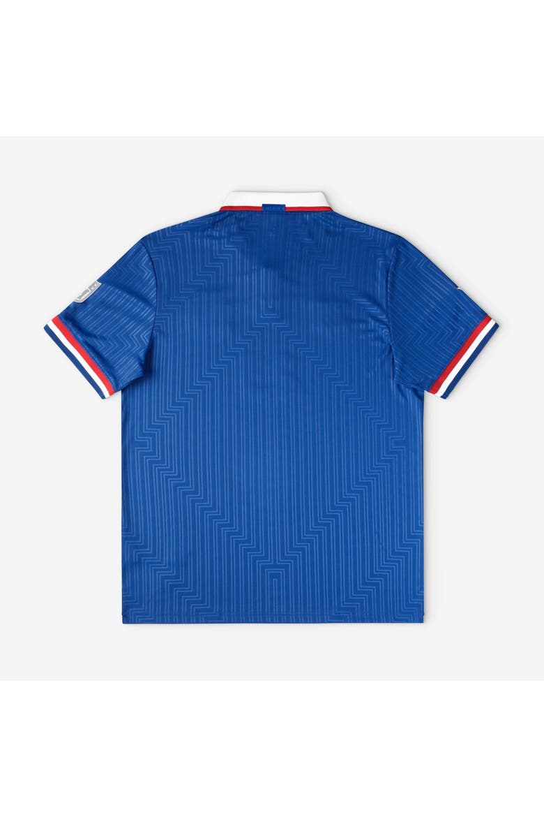 Youth Fanatics Royal New York Giants Football x Football Collared Fan Top, Alternate, color, Royal