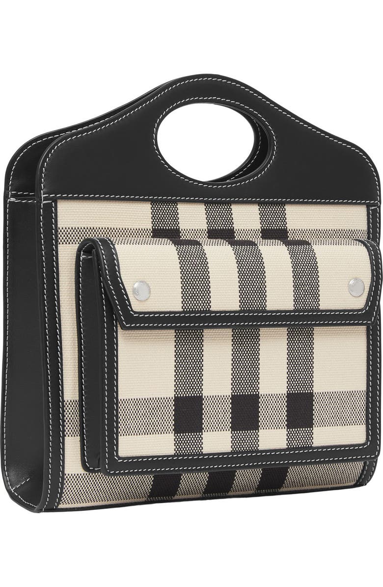 Burberry Check Jacquard Pocket Tote, Alternate, color,