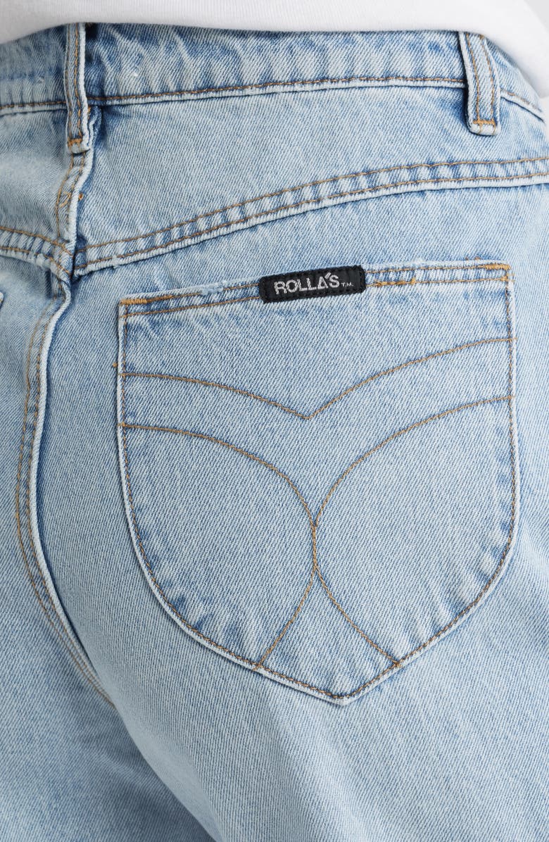 Rolla’s 90s Relaxed Faded Blue High Waist Nonstretch Straight Leg Jeans, Alternate, color, Light Vintage Blue