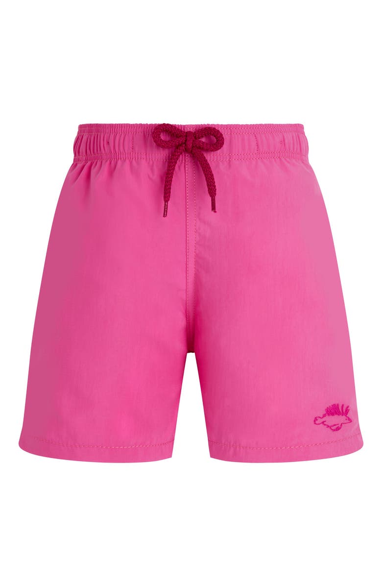 Vilebrequin Kids' Rascasses Aquareactive Swim Shorts, Main, color, Laurier Rose