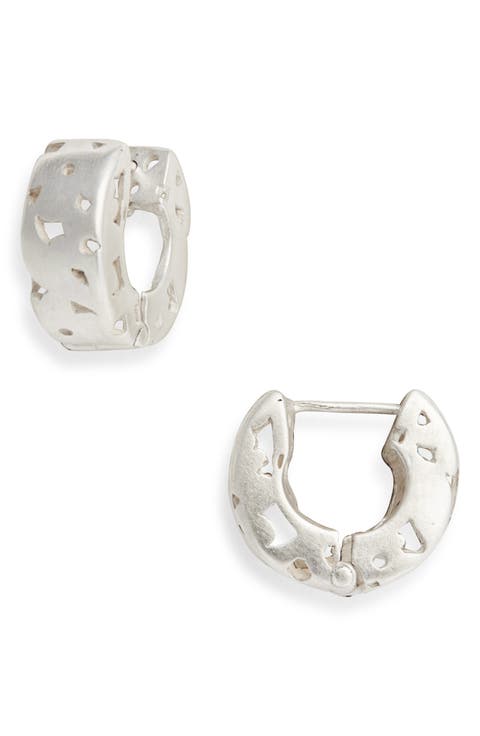 Lace Huggie Hoop Earrings