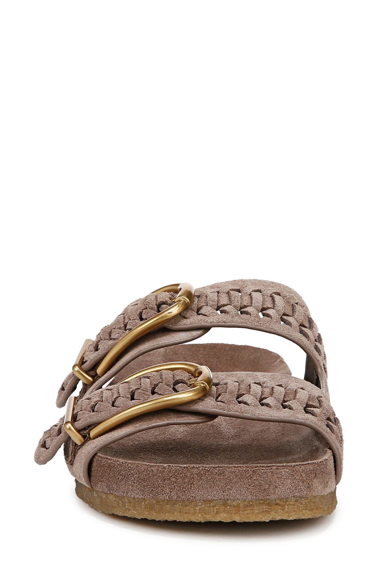 Veronica Beard Paige Slide Sandal, Alternate, color, Taupe