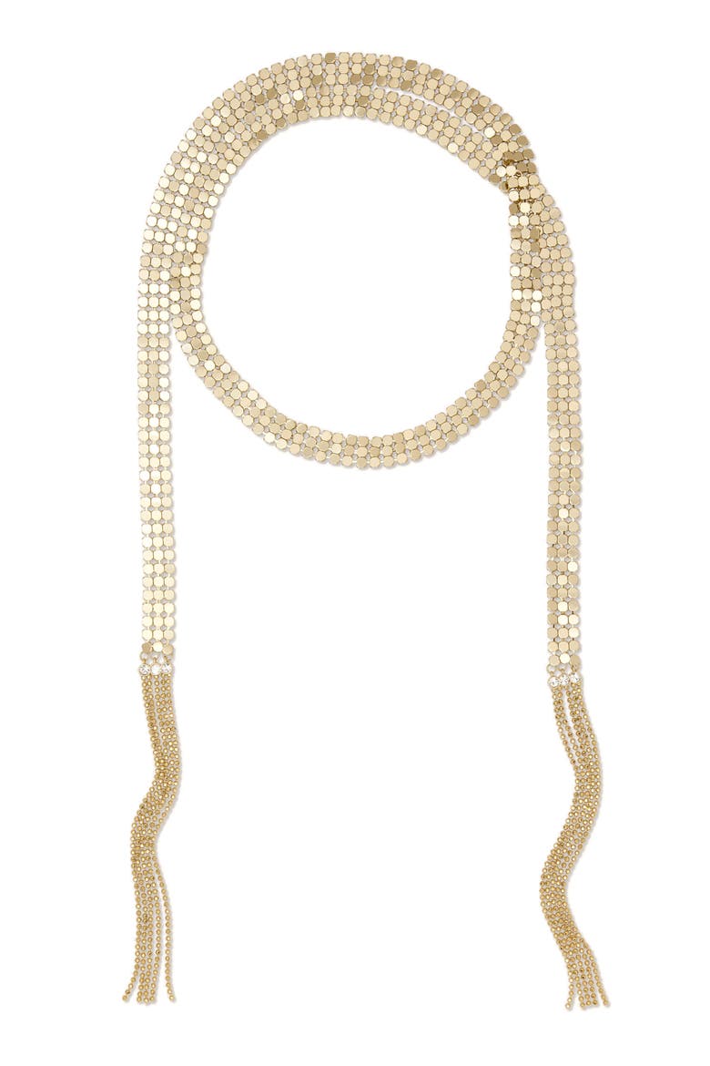 Nora Crystal Accent Wrap Necklace, Alternate, color, GOLD