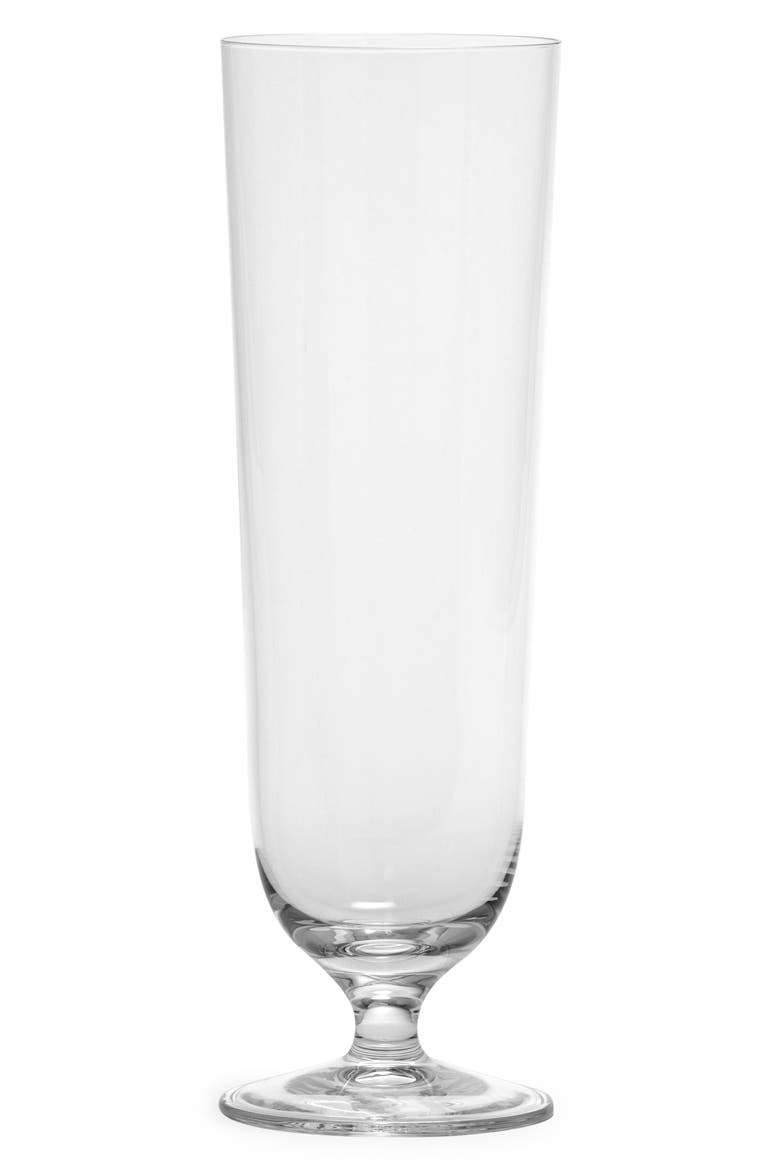 Set of 4 Pils Glasses, Alternate, color, WHITE