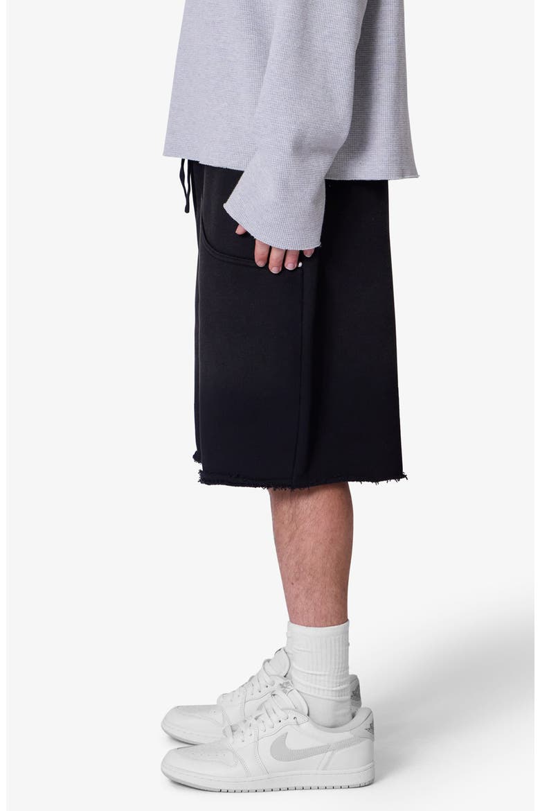 West Double Knee Sweat Shorts, Alternate, color, WASHED BLACK