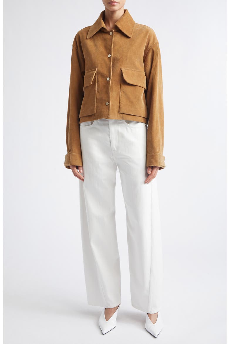 Crescent Leg Jeans, Alternate, color, WHITE