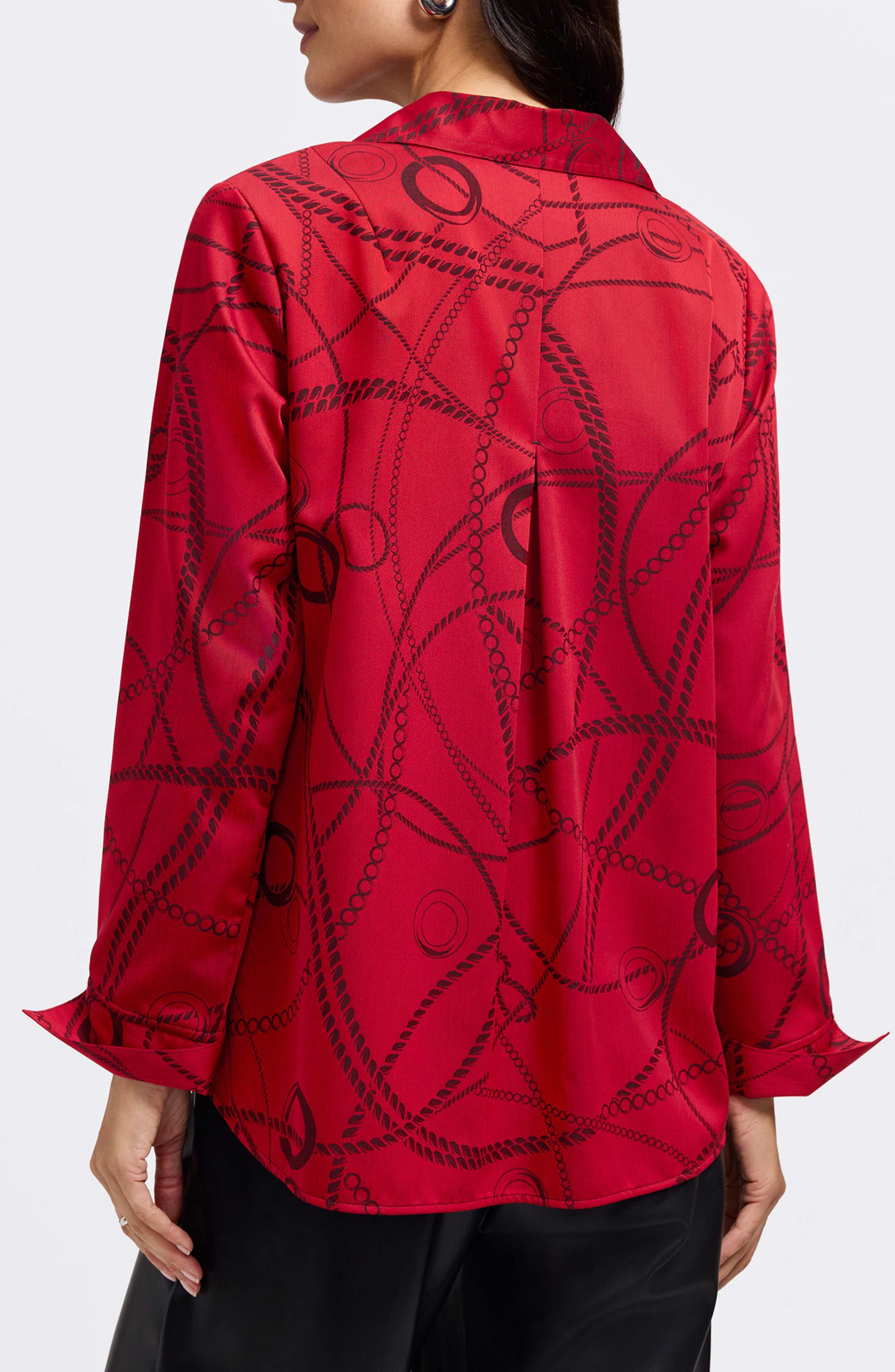 Agnes Print Popover Shirt - image 4
