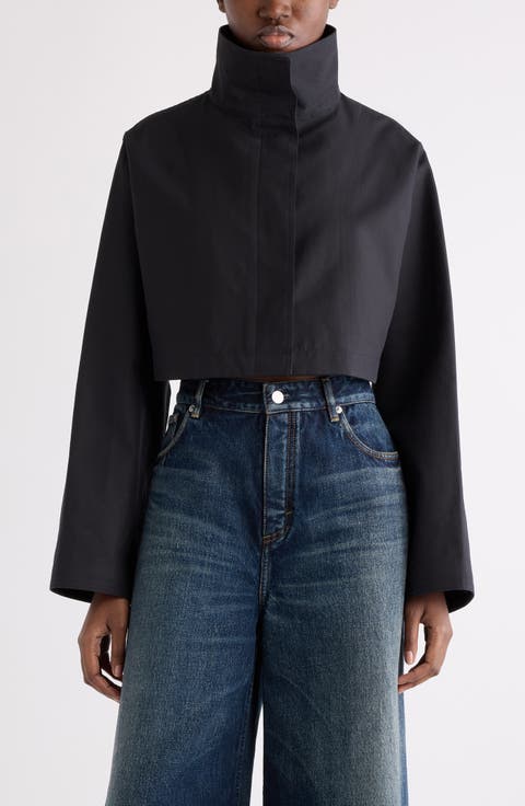 Crop Cotton & Silk Jacket