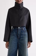 Alaïa Crop Cotton & Silk Jacket