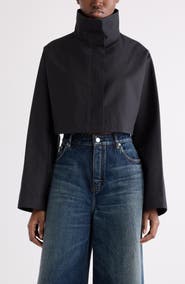 Alaïa Crop Cotton & Silk Jacket