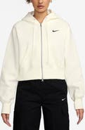 Nike Phoenix Relaxed Fit Cotton Blend Fleece Hoodie