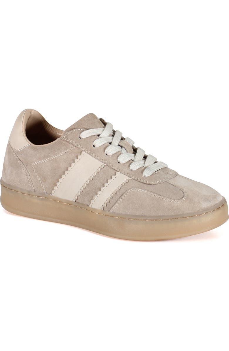 Diba True JON QWILL Lace Up Suede Sneaker, Main, color, Taupe/Bone
