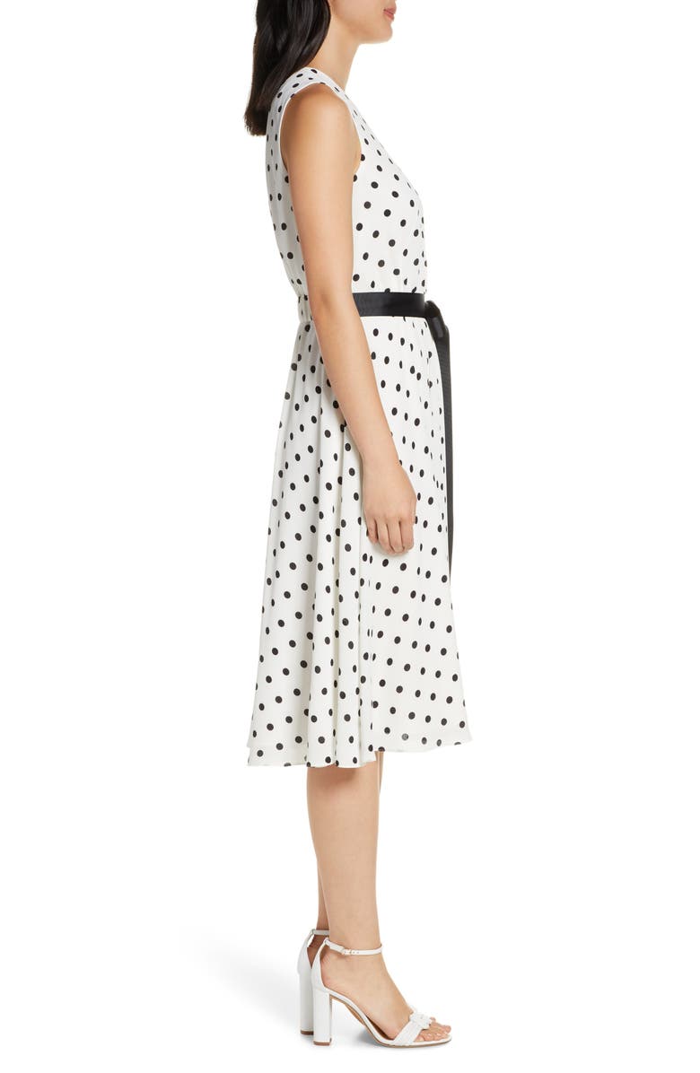 Harper Rose Polka Dot Fit & Flare Dress, Alternate, color, 