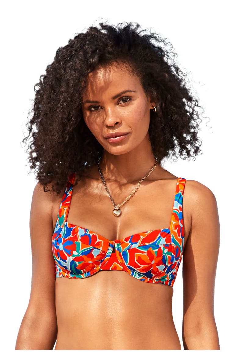 Essential Sweetheart Underwire Bikini Top, Main, color, Paradise Primary
