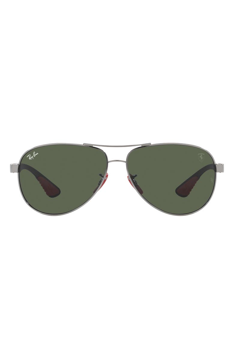 Ray-Ban 61mm Pilot Sunglasses, Main, color, 