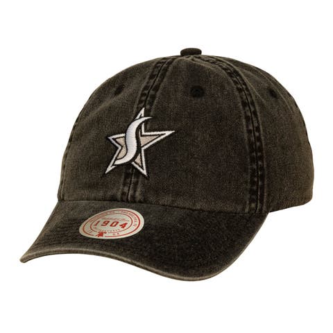 Unisex Mitchell & Ness Black San Antonio Stars Legendary 1904 Strapback Adjustable Hat