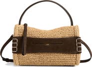 JW Anderson Small Loafer Raffia & Suede Handbag
