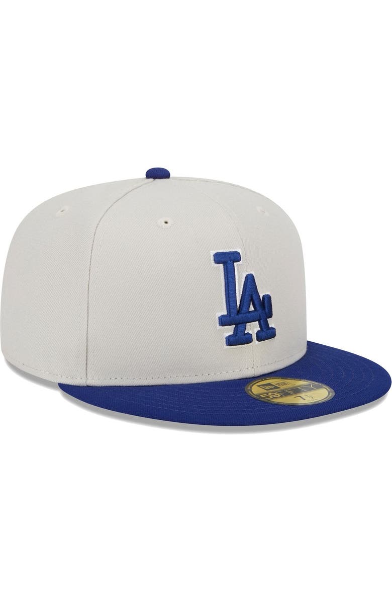 New Era Men's New Era Gray/Royal Los Angeles Dodgers World Class Back Patch 59FIFTY Fitted Hat, Alternate, color, Gray