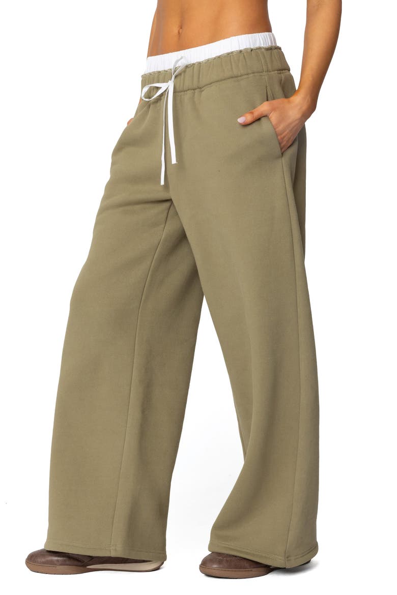 Boxer Drawstring Sweatpants, Alternate, color, OLIVE