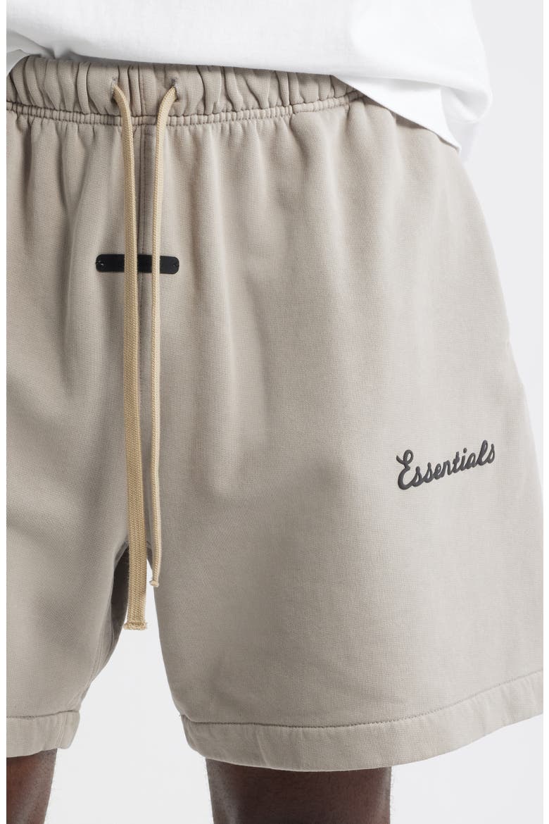 Classic Fit Training Logo Sweat Shorts, Alternate, color, CONCRETE/DARK CONCRETE HEATHER