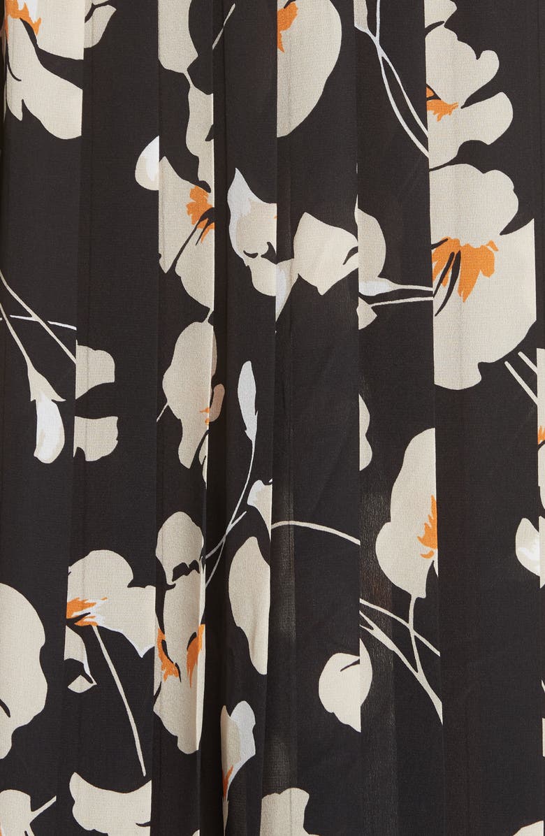 N°21 Nº21 Contrast Panel Floral Print Silk Skirt, Alternate, color, 