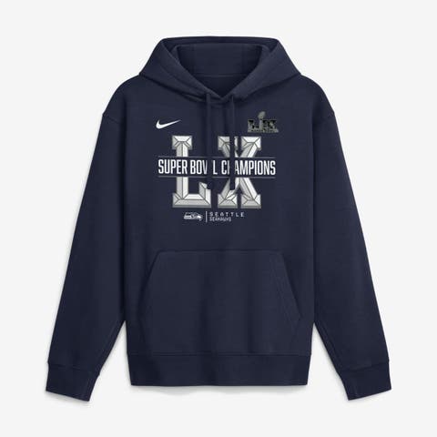 Men's Nike  College Navy Seattle Seahawks Super Bowl LX Champions Sacrifice Hoodie
